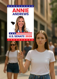 Annie Andrews For South Carolina Senate 2026 Election Sign, Republic Party, Political Campaign Sign, Senate Election 2026 Race Poster Sign