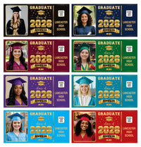 Graduation Banner, Custom Photo Vinyl Banner, Class of 2026, Graduation 2026, Personalized School Congrats Banner with Name Photo