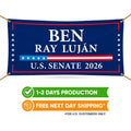 Ben Ray Luján For New Mexico U.S. Senate Banner Sign, 13 oz Waterproof US Senate Election 2026, Democratic Vinyl Banner With Metal Grommets