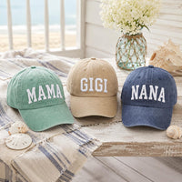 Csutom Mama Embroidered Hat, Nana Baseball Cap, Gigi Dad Hat, Dada Embroidered Cap, Personalized Family Gift for Mom Grandma Dad
