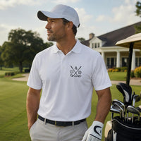 Dad Golf Embroidered Polo Shirt, Personalized Golf Dad Polo, Fathers Day Gift, Daddy Birthday Shirt, Custom Est Year Golfer Apparel Golf Tee (Women)