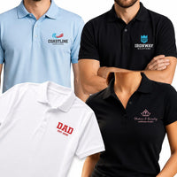 Custom Embroidered Polo Shirt for Men and Women, Personalized & Printed Polo Shirts for Business, Casual Wear, Sports Teams, Work Uniforms (Women)