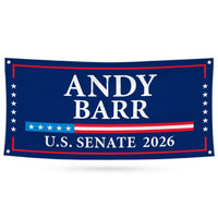 Andy Barr For Kentucky U.S. Senate Banner Sign, 13 oz Waterproof US Senate Election 2026, Senate Vinyl Banner With Metal Grommets