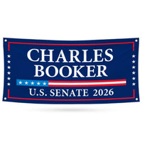 Charles Booker For Kentucky U.S. Senate Banner Sign, 13 oz Waterproof US Senate Election 2026, Senate Vinyl Banner With Metal Grommets