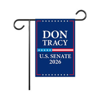 Don Tracy For Illinois Senate 2026 Garden Flag, Double Sided, 2026 Senate Flag, Elections Flag, Race Red White & Blue Flag