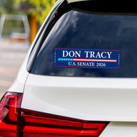Don Tracy For Illinois Senate 2026 Vinyl Sticker, Vote Don Tracy Decal, Illinois Senate Elections 2026 Bumper Sticker, 10" x 3"