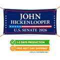 John Hickenlooper For Colorado U.S. Senate Banner Sign, 13 oz Waterproof US Senate Election 2026, Democrate Vinyl Banner With Metal Grommets