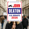 John Deaton For Massachusetts Senate 2026 Election Sign, Republican Party, Political Campaign Sign, Senate Election 2026 Race Poster Sign