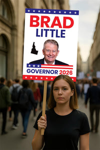Brad Little For Idaho Governor 2026 Election Sign, Political Campaign Sign, Republican party, Governor Election 2026 Race Poster Sign