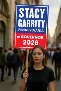 Stacy Garrity For Pennsylvania Governor 2026 Election Sign, Political Campaign Sign, Republican, Governor Election 2026 Race Poster Sign
