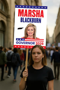 Marsha Blackburn For Tennessee Governor 2026 Election Sign, Political Campaign Sign, Republic party, Governor Election 2026 Race Poster Sign