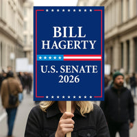 Bill Hagerty For Tennessee Senate 2026 Election Sign, Republican Party, Political Campaign Sign, Senate Election 2026 Race Poster Sign