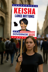 Keisha Lance Bottoms For Georgia Governor 2026 Election Sign, Political Campaign Sign, Democrate, Governor Election 2026 Race Poster Sign