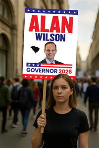 Alan Wilson For South Carolina Governor 2026 Election Sign, Political Campaign Sign, Republican, Governor Election 2026 Race Poster Sign