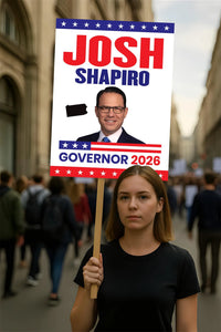 Josh Shapiro For Pennsylvania Governor 2026 Election Sign, Political Campaign Sign, Democrate, Governor Election 2026 Race Poster Sign