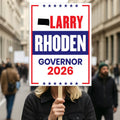 Larry Rhoden For South Dakota Governor 2026 Election Sign, Political Campaign Sign, Republic party, Governor Election 2026 Race Poster Sign