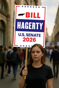 Bill Hagerty For Tennessee Senate 2026 Election Sign, Republican Party, Political Campaign Sign, Senate Election 2026 Race Poster Sign