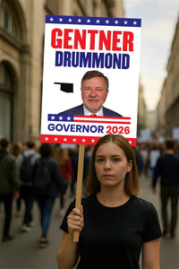 Gentner Drummond For Oklahoma Governor 2026 Election Sign, Political Campaign Sign, Republican, Governor Election 2026 Race Poster Sign