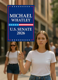 Michael Whatley For North Carolina Senate 2026 Election Sign, Anti-Trump, Political Campaign Sign, Senate Election 2026 Race Poster Sign