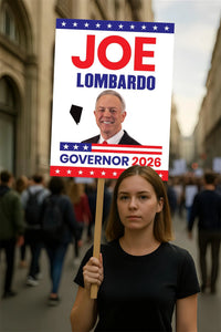 Joe Lombardo For Nevada Governor 2026 Election Sign, Political Campaign Sign, Republican party, Governor Election 2026 Race Poster Sign