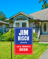 Jim Risch For Idaho Senate 2026 Garden Flag, Double Sided, 2026 Senate Flag, Elections Flag, Republican Sign, Race Red White & Blue Flag
