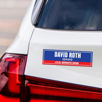 David Roth For Idaho Senate 2026 Car Magnet - Vote David Roth Vehicle Magnet, Anti-Trump, Idaho Senate Elections 2026 Magnet - 10" x 3"