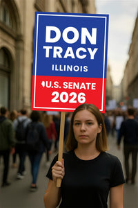 Don Tracy For Illinois Senate 2026 Election Sign, Political Campaign Sign, Senate Election 2026 Race Poster Sign
