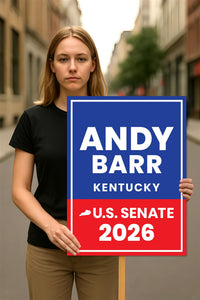 Andy Barr For Kentucky Senate 2026 Election Sign, Political Campaign Sign, Senate Election 2026 Race Poster Sign