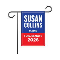 Susan Collins For Maine Senate 2026 Garden Flag, Double Sided, 2026 Senate Flag, Elections Flag, Race Red White & Blue Flag