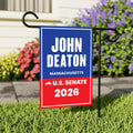 John Deaton For Massachusetts Senate 2026 Garden Flag, Double Sided, 2026 Senate Flag, Elections Flag, Republic, Race Red White & Blue Flag
