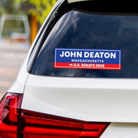 John Deaton For Massachusetts Senate 2026 Vinyl Sticker, Vote John Deaton Decal, Massachusetts Senate Elections 2026 Bumper Sticker, 10"x3"