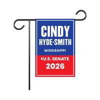 Cindy Hyde-Smith For Mississippi Senate 2026 Garden Flag, Double Sided, 2026 Senate Flag, Elections Flag, Race Red White & Blue Flag
