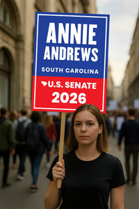 Annie Andrews For South Carolina Senate 2026 Election Sign, Republic Party, Political Campaign Sign, Senate Election 2026 Race Poster Sign