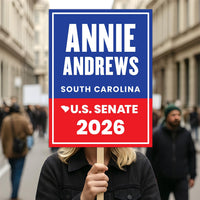 Annie Andrews For South Carolina Senate 2026 Election Sign, Republic Party, Political Campaign Sign, Senate Election 2026 Race Poster Sign