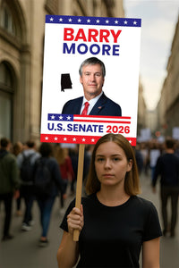 Barry Moore For Alabama Senate 2026 Election Sign, Political Campaign Sign, Senate Election 2026 Race Poster Sign
