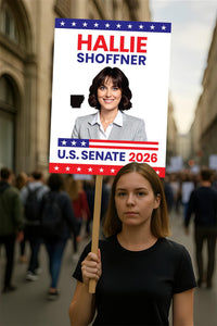 Hallie Shoffner For Arkansas Senate 2026 Election Sign, Political Campaign Sign, Senate Election 2026 Race Poster Sign