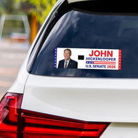 John Hickenlooper For Colorado Senate 2026 Vinyl Sticker, Vote Hickenlooper Decal, Colorado Senate Elections 2026 Bumper Sticker, 10" x 3"