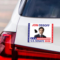 Jon Ossoff For Georgia Senate 2026 Car Magnet - Vote Jon Ossoff Vehicle Magnet, Anti-Trump, Georgia Senate Elections 2026 Magnet - 6" x 4.5"