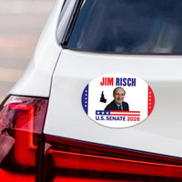 Jim Risch For Idaho Senate 2026 Car Magnet - Vote Jim Risch Vehicle Magnet, Republican, Idaho Senate Elections 2026 Magnet - 6" x 4.5"