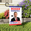 Roger Marshall For Kansas Senate 2026 Garden Flag, Double Sided, 2026 Senate Flag, Elections Flag, Republican, Race Red White & Blue Flag
