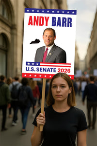 Andy Barr For Kentucky Senate 2026 Election Sign, Political Campaign Sign, Senate Election 2026 Race Poster Sign