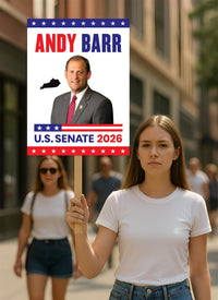 Andy Barr For Kentucky Senate 2026 Election Sign, Political Campaign Sign, Senate Election 2026 Race Poster Sign