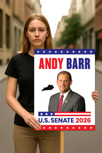 Andy Barr For Kentucky Senate 2026 Election Sign, Political Campaign Sign, Senate Election 2026 Race Poster Sign