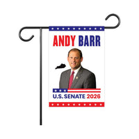 Andy Barr For Kentucky Senate 2026 Garden Flag, Double Sided, 2026 Senate Flag, Elections Flag, Race Red White & Blue Flag