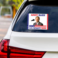 Andy Barr For Kentucky Senate 2026 Vinyl Sticker, Vote Andy Barr Decal, Kentucky Senate Elections 2026 Bumper Sticker, 6" x 4.5"