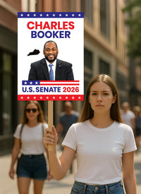 Charles Booker For Kentucky Senate 2026 Election Sign, Political Campaign Sign, Senate Election 2026 Race Poster Sign