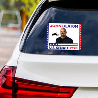 John Deaton For Massachusetts Senate 2026 Vinyl Sticker, Vote John Deaton Decal, Massachusetts Senate Elections 2026 Bumper Sticker, 6"x4.5"