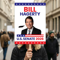 Bill Hagerty For Tennessee Senate 2026 Election Sign, Republican Party, Political Campaign Sign, Senate Election 2026 Race Poster Sign