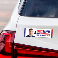 Chris Pappas For New Hampshire Senate 2026 Car Magnet - Vote Chris Pappas Vehicle Magnet, Senate Elections 2026 Magnet - 10" x 3"
