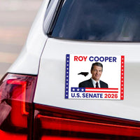 Roy Cooper For North Carolina Senate 2026 Car Magnet - Vote Roy Cooper Vehicle Magnet, Senate Elections 2026 Magnet - 6" x 4.5"